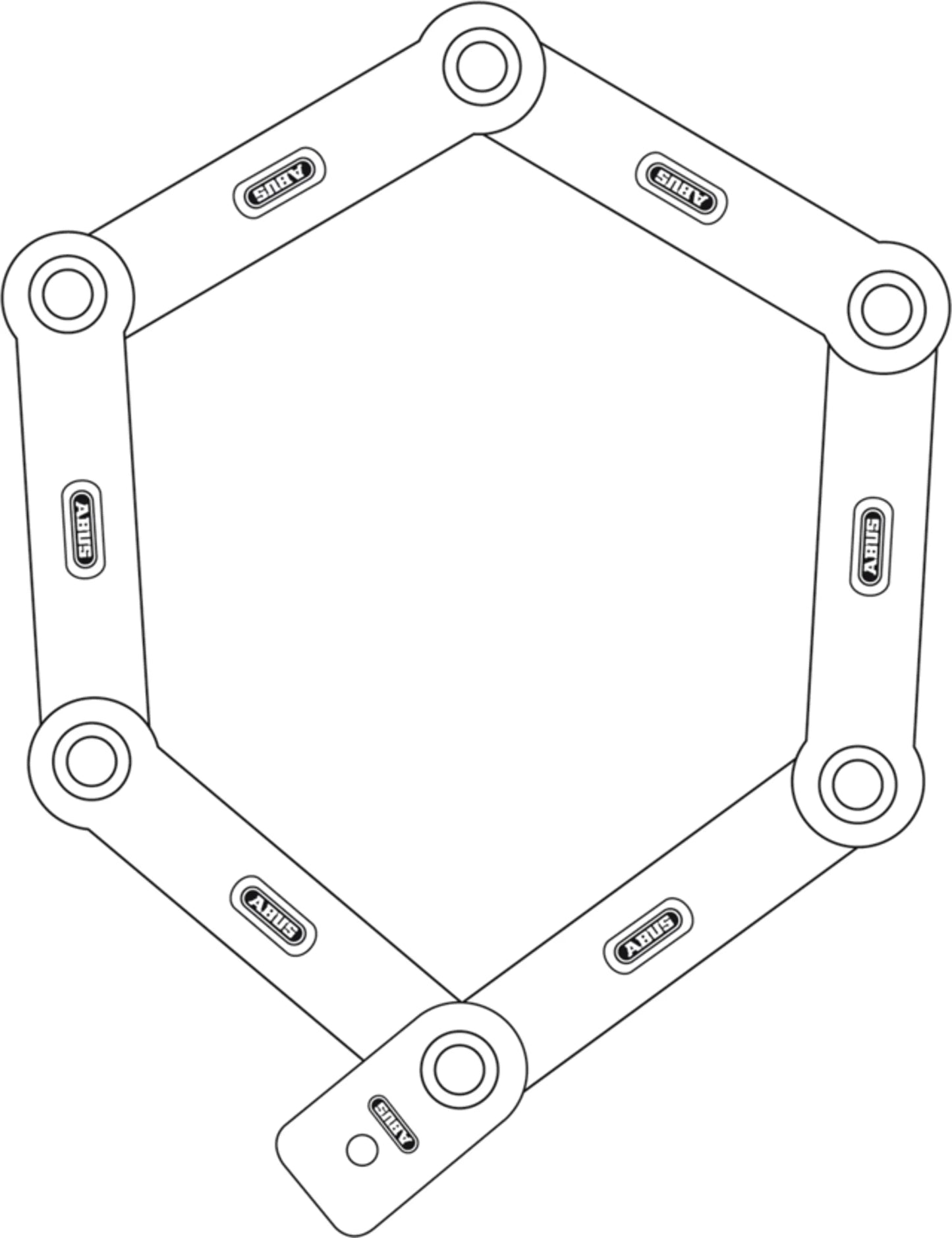 Abus Bordo Granit XPlus 6500 Black / 85cm / Gold